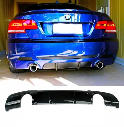 For Auto Perfectionists UK Rear Valance Diffuser Spoiler Splitter Compatible With BMW 3 Series E92 E93 2004-2012 M Sport ABS Gloss Black
