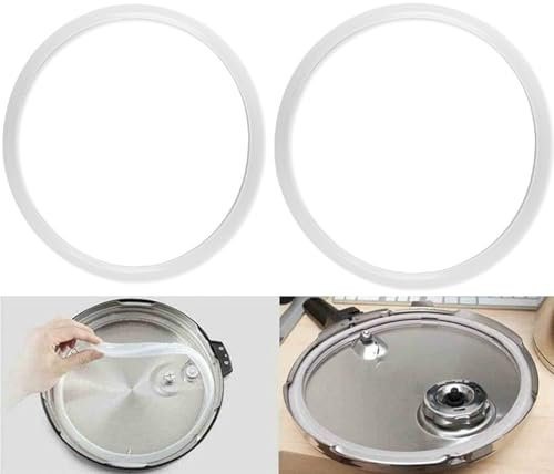 2PCS Sealing Ring for Pressure Cooker Pot Sealing Ring Universal Silicone Seal Ring Replacement Gasket Accessories for Home Kitchen 24CM