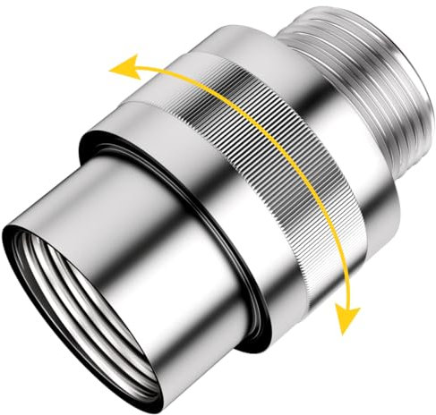 G-Promise All Metal Shower Head Shut Off Valve, G1/2 Shower Flow Control Valve for Handheld or Bidet Sprayer (Chrome)