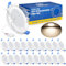 ZIZZLER 20 Faretti LED da Incasso per Cartongesso 220V, 4000K Luce Naturale, Foro 68mm - 80mm, 5W IP44 Luci Soffitto Interno Ultra Slim, per Bagno, Cucina