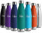 Bottiglia Termica 750ml, Borraccia Acciaio Inox, Borraccia Senza BPA, Doppia Parete Isolante, Antigoccia, Borraccia Termica Riutilizzabile per Bambini, Adulti, Scuola, Ufficio, Campeggio, Outdoor