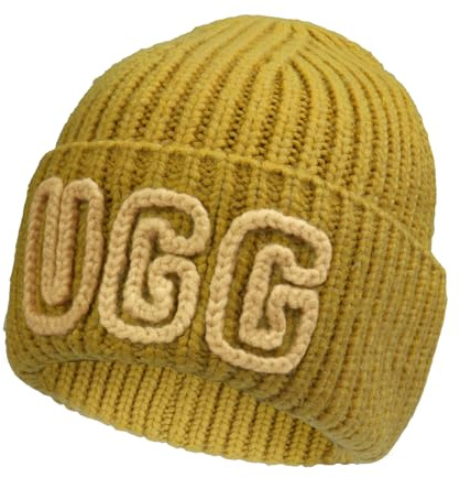UGG Damen Strickmütze, grob, gerippt