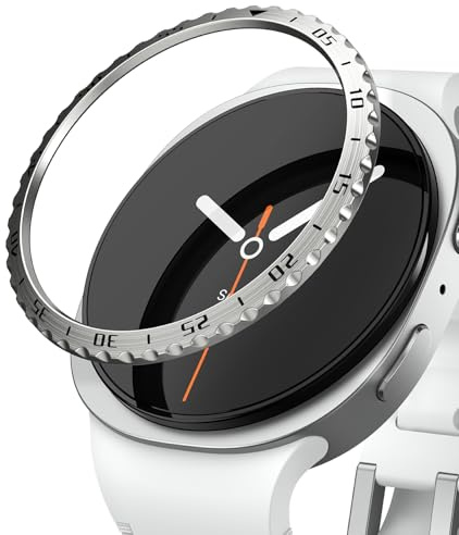 Ringke Bezel Styling pour Coque Samsung Galaxy Watch 9/8 40mm Accessoire | Étui Protection Stainless Steel Acier Inoxydable Anti-Rayures Résistant aux Rayures - 40-01 (ST) Silver