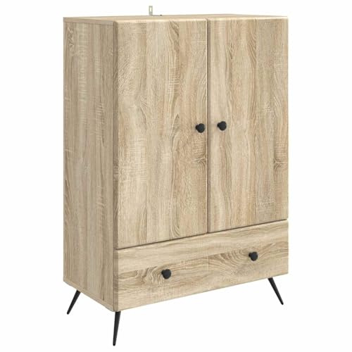 vidaXL Sideboard Sonoma-Eiche 66 x 34,5 x 95 cm Holzwerkstoff, Eleganter Wohnzimmerschrank, vielseitiger Buffetstauraum, modernes Sideboard für stilvolles Zuhause