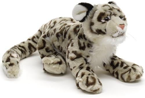 Uni-Toys - Schneeleopard - 82 cm (Länge) - Plüsch- Leopard - Plüschtier, Kuscheltier
