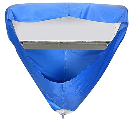 Fyearfly Air Conditioning Funnel Cleaning Hood with Drain Hose PVC Double Layer Waterproof Q533
