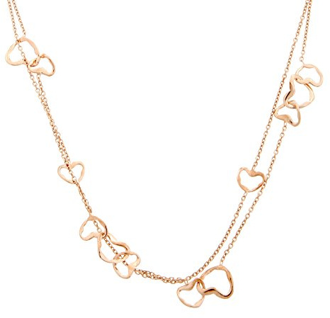 Orphelia Damen-Kette mit Anhänger Fantasie teilvergoldet 90 cm-ZK-7179/RG