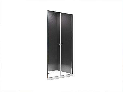 BuyLando.Shop [Typ Maja] Nischentür Höhe 195 cm - 6 mm - Nische Duschtür Pendeltür - Variation (110x195cm)