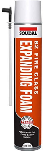 Soudal B2 Fire & Acoustic Expanding Foam - Hand Held 750ml