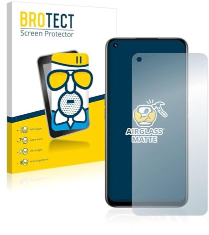 BROTECT Protector Pantalla Mate Cristal para realme 8i Protección Anti-Reflejos