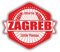 20cm! Hochwertiger Kühlschrank-Auto-Aufkleber Sticker Cartoon Comic Zagreb Kroatien Reise UV&Waschanlagenfest Decal