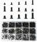 Micro Assorted Screw Bolts M2 M2.5 M3, 600 Pcs Tiny Bolts Flat Head Self Tapping Set,Mini Round Head Black Machine Screw With Screwdriver For Repair Electronics,Notebook,Computer, Mouse, Keyboard,Toys
