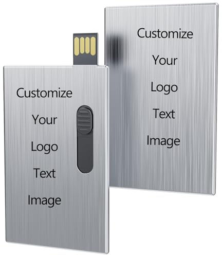Memoria USB 4GB Tarjeta de Crédito Empresarial 1000 Piezas Pendrive Uflatek Personalizada USB 2.0 USB Memoria Plata Memorias Flash Drive Metal Externo Data Sticks