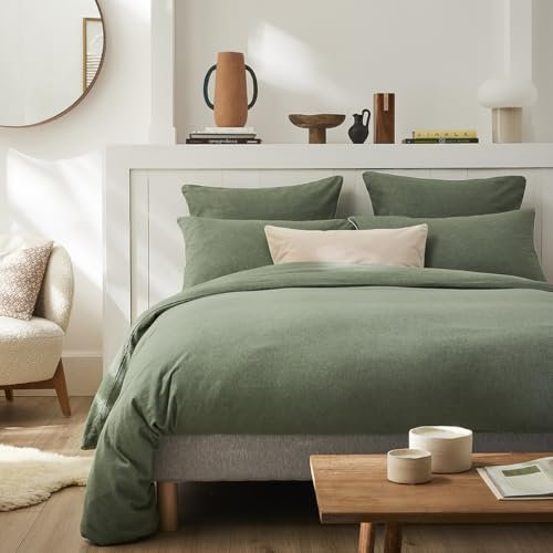 ESSIX Bettbezug, Fröste-Lichen, 260 x 240 cm, Grün