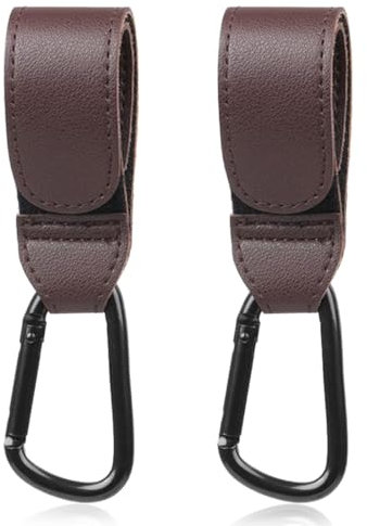 WeddHuis 2 Pcs Ganchos Carro Bebé Colgador Bolso Carrito Bebe Mosqueton Carro Bebe Ganchos Carritos de Bebé para Sillita Cochecito o Silla de Ruedas
