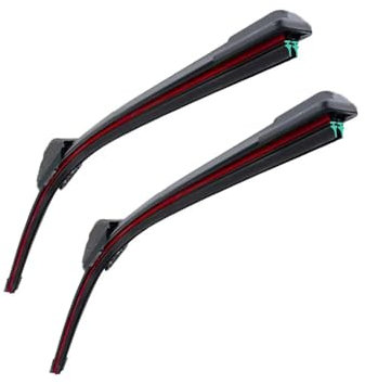 Für T-Roc 2017 2018 2019 2020 2021 2022 2023 Doppelgummi-Autowischer Frontscheibe Scheibenwischer Gummi Autozubehör(2PCS)