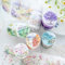 Arpaper Scrapbooking Zubehör Stickers Set,6 Rolls Washi Tape Stickers,Forests Blumen Aesthetic Stickers Decorative for Journal,Photo Album,Notebook,Bullet Journal Zubehör(Mountains Forests Series)