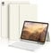 ZOYU Keyboard Case for iPad A16 11th Generation 11 Inch 2025, iPad 10th Generation 10.9 inch 2022, Stand Folio Detachable Wireless Bluetooth Rechargeable Keyboard Case with Pencil Holder, Cream White