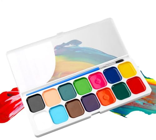 Aquarellfarbe, Wasserfarben für Kinder - Palette Aquarellfarben-Set Bulk | Zeichenkunst im Klassenzimmer, sichere Großmengen-Kinderfarbe für Ostern, Geburtstag, Kindertag