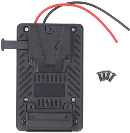 Mount Battery Plate, 14.8V V Lock Battery Plate Zinc Alloy Plastic V Lock Battery Mounting Plate for Camera Video Equipment