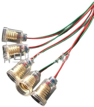 12 Stück E10 Fassung mit Kabel Lampenfassung E10 LED Sockel Halterung 220V 0,5A Kunststoff Lampensockel mit Anschlussleitung für Physik Experiment Elektrische Tests Hause DIY Modellbau Zubehör