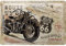 Nostalgic-Art Retro Blechschild, 20 x 30 cm, Route 66 – Bike Map – Geschenk-Idee für Amerika-Fans, aus Metall, Vintage Design, Blechschilder Sprüche