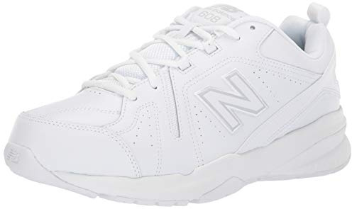 New Balance Men's 608 V5 Casual Comfort Cross Trainer, White/White, 11 UK