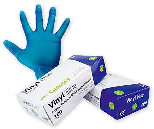 Galaxy Safety 227 09 guantes vinilo azul