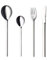 mono-a Besteck-Set 60793, 4-teilig, Messer kurze Klinge, hochglanz poliert