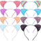 Beinou Katzenohren Stirnband 8 Stück Glitzer Katze Haar Hoops Sparkle Haarband Metall Kätzchen Haarreif Bling Haarschmuck für Mädchen Geburtstag Party Geschenk