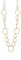 Ouran Collana lunga da donna con filamenti di charm, collana da ragazza, in oro rosa, argento, regalo per la festa della mamma, amicizie, metallo, zirconi, Metallo, Zirconia cubica