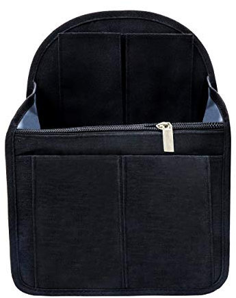 Soyizom Nylon Rucksack Organizer Einsatz für Rucksack Rucksack Universaltasche in Tasche Männer Frauen Umhängetaschen Handtasche Umhängetasche Organizer, Schwarz
