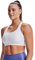 Under Armour Women UA Crossback Mid Bra, comfortable and long-wearing sports bra for women, running bra with removable cups
