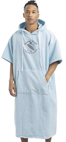 HOMELEVEL Badeponcho Unisex - Surf Poncho aus 100% Baumwolle - Handtuch für Erwachsene - Bademantel für Damen und Herren - Badetuch mit Kapuze