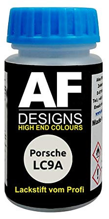 Lackstift für Porsche LC9A Pure White schnelltrocknend Tupflack Autolack