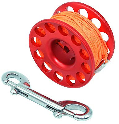 Namvo Bobine de doigt de plongée de 30 m avec crochet en forme de P pour la plongée