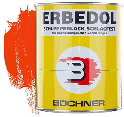 ERBEDOL | Schlepperlack | Holder | orange | SL2042 | ab 1985 | 0,75 l | restaurieren | Traktor | lackieren | Farbe | Trecker | Frontlader | Lack | Lackierung | Farbton | schnelltrocknend | deckend