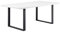 i-flair Esszimmertisch Macon 160x90 cm Kufentisch Holztisch Esstisch Kufengestell Tisch mit Tischplatte und Kufen - Weiß + Schwarz