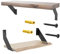 SPOROOT Regalhalterung,Regalwinkel Schwarz Schwerlast 15cm, Winkel Regal 90°Dreieck Unterstützung für Lagerregal, Küche Büro Bücherregal (4 Stück)
