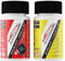 MOTIONCOLORS Deep Black Perleffekt/Orcaschwarz Metallic LC9X / C9X / 2T für Volkswagen/VW Autolack Lackstift Set Basislack und Klarlack je 50ml