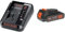 BLACK+DECKER Chargeur 2 Ah pour Batteries Lithium 18V/54V & Batterie Lithium 18V 2 Ah, Compatible avec Tous Les Outils 18V BLACK+DECKER, sans Effet Mémoire, Faible Autodécharge, Pratique