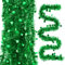 BETESSIN 6 Stücke Weihnachten Lametta Girlande mit Sterne Weihnachtsbaum Lametta Girlande Glänzend Weihnachtsgirlande Hängende Deko für Weihnachten Hochzeit Geburtstag Party