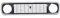 Repiauto - Grille de calandre avant noire 4L 1962-1993