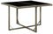 vidaXL Gartentisch Terrassentisch Balkontisch Tisch Garten Esstisch Gartenmöbel Outdoor Bistrotisch Grau 109x107x74cm Poly Rattan Glas