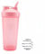 Missions Protein shaker bottle- 24oz Smoothie Bottle for sports supplements shakes- Good materials, Leak Proof 600ml Gym Shaker for Protein Shakes with Shaker Ball (pink)