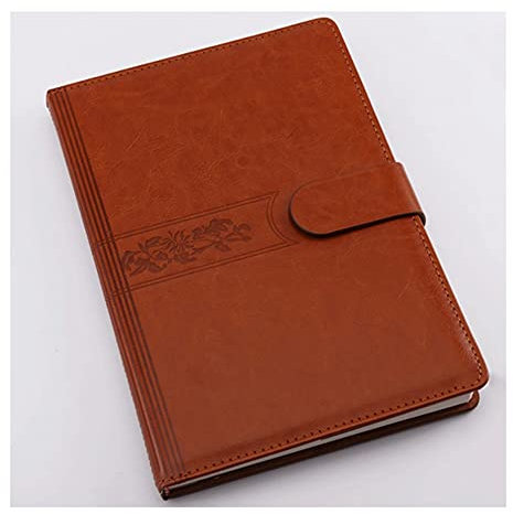 blocco note del taccuino Notebook Hardcover Pelle Journal con fibbia Diario ufficio aziendale Adatto per fare piani, scrittura, forniture scolastiche studente di affari ( Color : A , Dimensione : A6 )