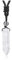 CrystalTears Clear Quartz Healing Crystal for Men Necklace Hexagonal Natural Quartz Crystals Point Pendant Necklace Adjustable Rope Gemstone Jewellery for Men