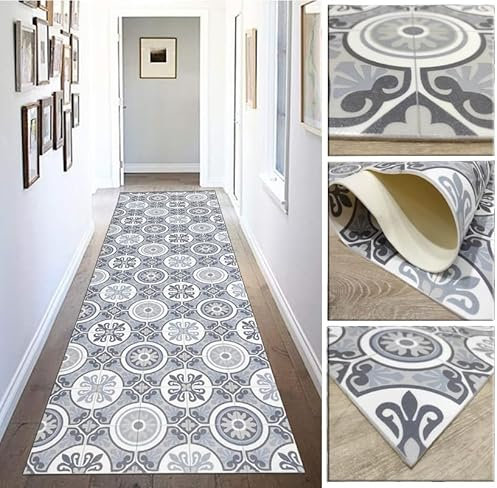 Tadi & Imperio1979 Langer Teppich für Küche, Vinyl, hydraulisch, rutschfest, auch für Flure, Wohnzimmer und Eingänge.