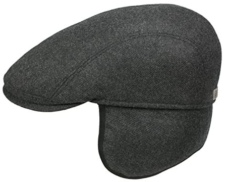 Göttmann Jackson-K Flatcap aus Kaschmir mit Ohrenklappen - Dunkelgrau (18) - 59 cm
