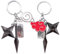 Anime Cartoon Schlüsselanhänger, Akatsuki Red Cloud Anhänger, Kunai Logo Schlüsselanhänger, Uzumaki Sasuke Schlüsselanhänger, Shuriken Anhänger Metall Schlüsselanhänger, Geschenk Für Jugend Anime Fans